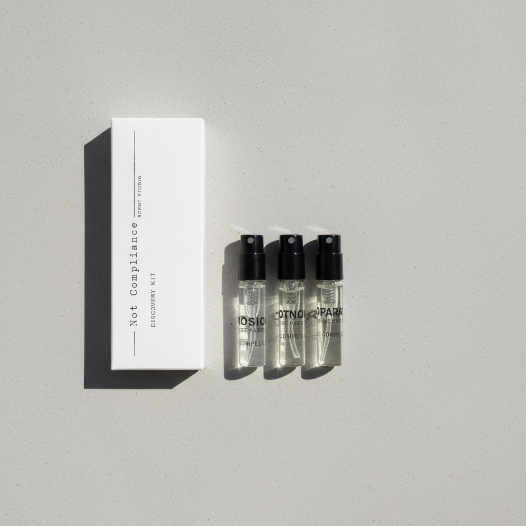 Packaging Discovery Kit profumi artigianali italiani con guida olfattiva