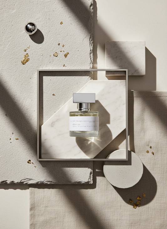 Erosion fragranza di nicchia - composizione dall'alto minimalista packaging sostenibile